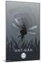 Marvel Heroic Silhouette - Ant-Man-Trends International-Mounted Poster