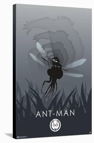 Marvel Heroic Silhouette - Ant-Man-Trends International-Stretched Canvas