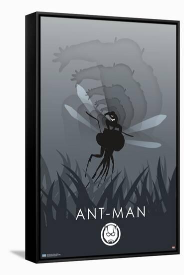 Marvel Heroic Silhouette - Ant-Man-Trends International-Framed Stretched Canvas