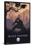 Marvel Heroic Silhouette - Black Panther-Trends International-Framed Poster