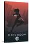 Marvel Heroic Silhouette - Black Widow-Trends International-Stretched Canvas