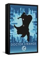 Marvel Heroic Silhouette - Doctor Strange-Trends International-Framed Stretched Canvas