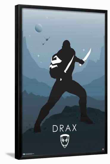 Marvel Heroic Silhouette - Drax-Trends International-Framed Poster