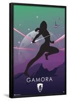 Marvel Heroic Silhouette - Gamora-Trends International-Framed Poster