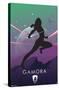 Marvel Heroic Silhouette - Gamora-Trends International-Stretched Canvas