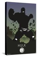 Marvel Heroic Silhouette - Hulk-Trends International-Stretched Canvas
