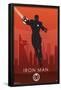 Marvel Heroic Silhouette - Iron Man-Trends International-Framed Poster