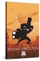 Marvel Heroic Silhouette - Rocket Raccoon-Trends International-Stretched Canvas