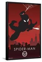 Marvel Heroic Silhouette - Spider-Man-Trends International-Framed Poster
