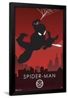 Marvel Heroic Silhouette - Spider-Man-Trends International-Framed Poster