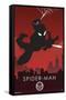 Marvel Heroic Silhouette - Spider-Man-Trends International-Framed Stretched Canvas