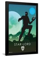 Marvel Heroic Silhouette - Star Lord-Trends International-Framed Poster