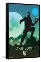 Marvel Heroic Silhouette - Star Lord-Trends International-Framed Stretched Canvas