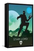 Marvel Heroic Silhouette - Star Lord-Trends International-Framed Stretched Canvas