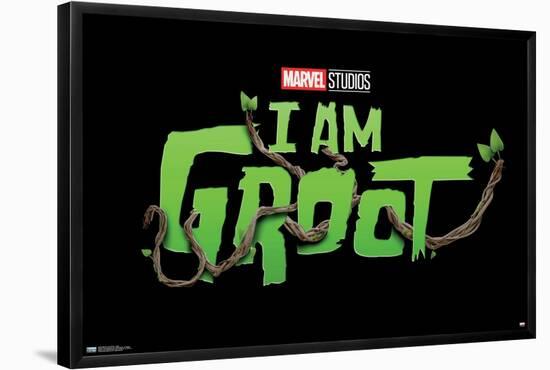 Marvel I Am Groot - Logo-Trends International-Framed Poster