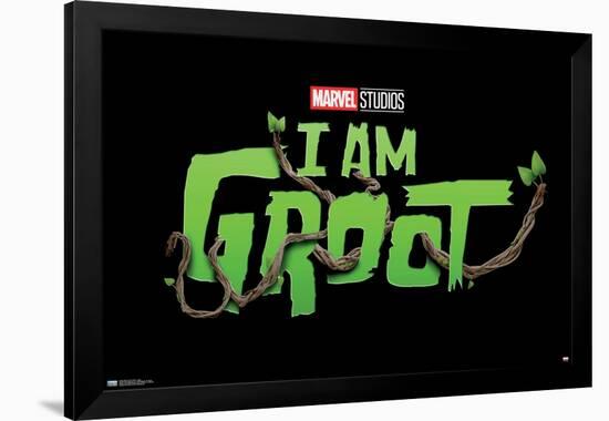 Marvel I Am Groot - Logo-Trends International-Framed Poster