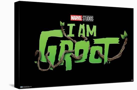 Marvel I Am Groot - Logo-Trends International-Stretched Canvas