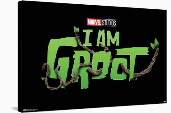 Marvel I Am Groot - Logo-Trends International-Stretched Canvas