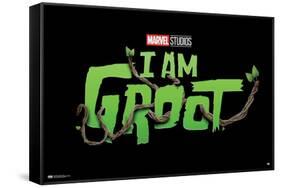 Marvel I Am Groot - Logo-Trends International-Framed Stretched Canvas