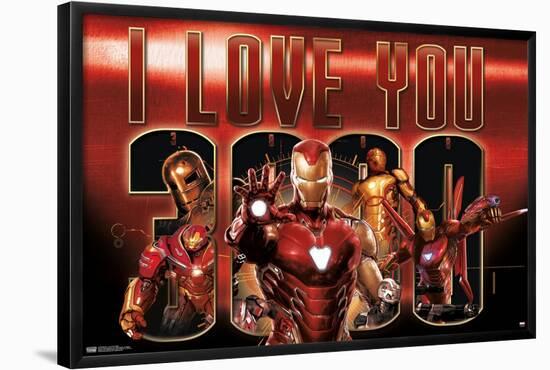 Marvel - I Love You 3000-Trends International-Framed Poster