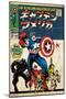 Marvel Katakana - Captain America #100-Trends International-Mounted Poster