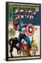 Marvel Katakana - Captain America #100-Trends International-Framed Poster