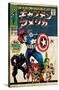 Marvel Katakana - Captain America #100-Trends International-Stretched Canvas