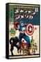 Marvel Katakana - Captain America #100-Trends International-Framed Stretched Canvas