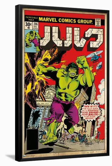 Marvel Katakana - Hulk #206-Trends International-Framed Poster