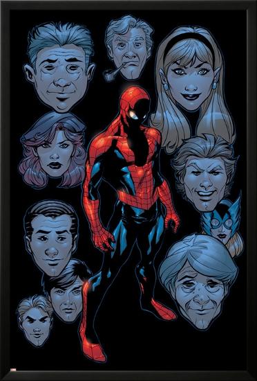 Marvel Knights Spider-Man No.9 Headshot: Spider-Man-Terry Dodson-Lamina Framed Poster