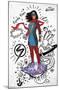 Marvel Ms. Marvel - Doodles-Trends International-Mounted Poster