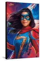 Marvel Ms. Marvel - Graffiti-Trends International-Stretched Canvas