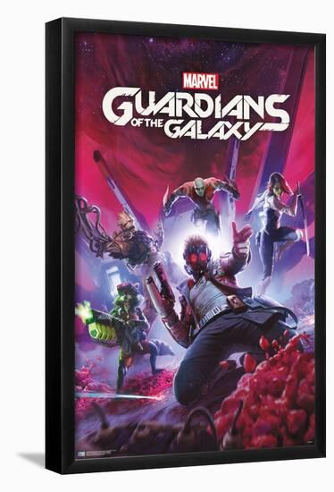 Marvel's Guardians of the Galaxy Video Game - Key Art-Trends International-Framed Poster