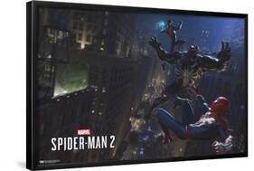 Marvel's Spider-Man 2 - Fight with Venom-Trends International-Framed Poster