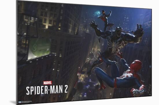 Marvel's Spider-Man 2 - Fight with Venom-Trends International-Mounted Poster