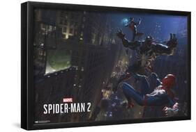 Marvel's Spider-Man 2 - Fight with Venom-Trends International-Framed Poster