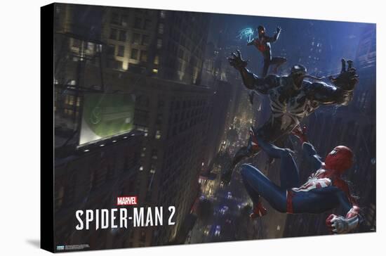 Marvel's Spider-Man 2 - Fight with Venom-Trends International-Stretched Canvas