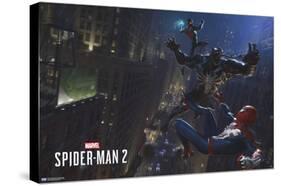 Marvel's Spider-Man 2 - Fight with Venom-Trends International-Stretched Canvas