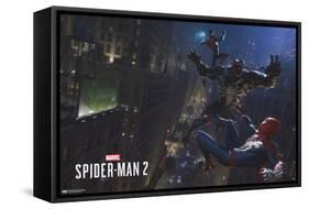 Marvel's Spider-Man 2 - Fight with Venom-Trends International-Framed Stretched Canvas