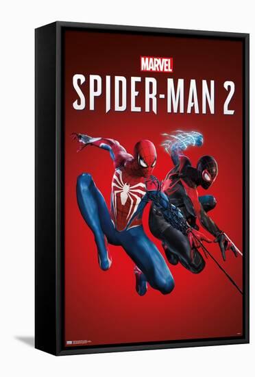 Marvel's Spider-Man 2 - Key Art-Trends International-Framed Stretched Canvas