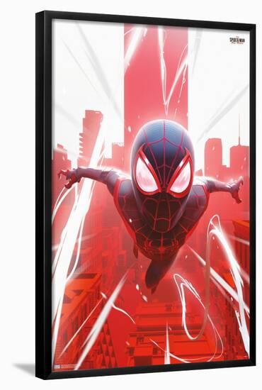 Marvel's Spider-Man: Miles Morales - Falling-Trends International-Framed Poster