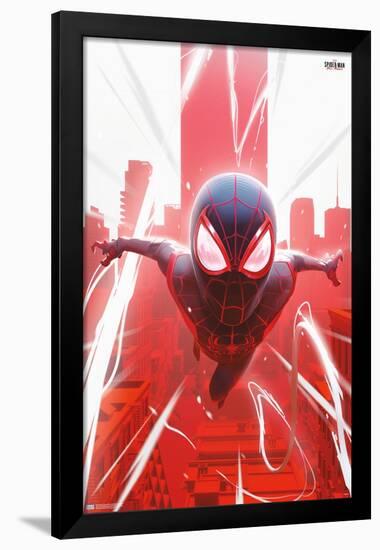 Marvel's Spider-Man: Miles Morales - Falling-Trends International-Framed Poster