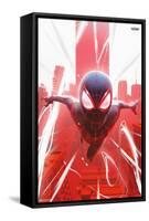 Marvel's Spider-Man: Miles Morales - Falling-Trends International-Framed Stretched Canvas