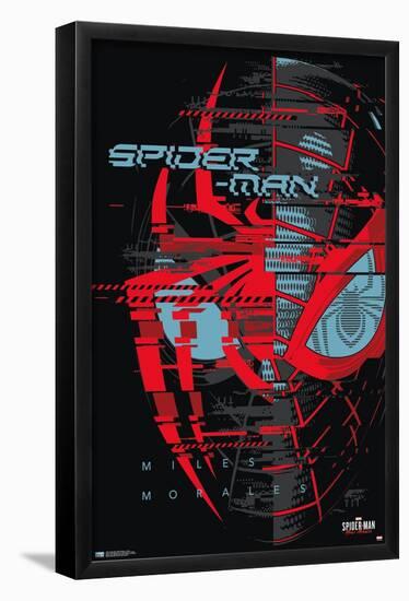 Marvel's Spider-Man: Miles Morales - Glitch-Trends International-Framed Poster