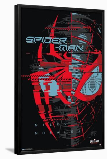 Marvel's Spider-Man: Miles Morales - Glitch-Trends International-Framed Poster