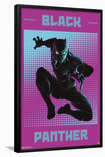 Marvel Shape of a Hero - Black Panther-Trends International-Framed Poster