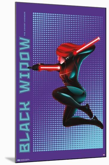 Marvel Shape of a Hero - Black Widow-Trends International-Mounted Poster