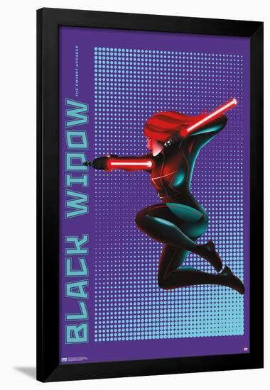 Marvel Shape of a Hero - Black Widow-Trends International-Framed Poster