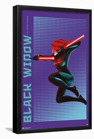 Marvel Shape of a Hero - Black Widow-Trends International-Framed Poster