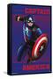 Marvel Shape of a Hero - Captain America-Trends International-Framed Stretched Canvas